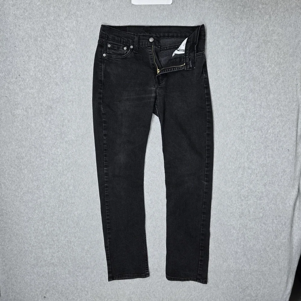 Levi's 514 Men Jeans 30X32 Black Denim Slim Fit 30